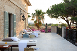 Mallorca Hotels Santanyi Cal Reiet Terrasse