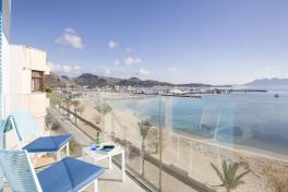 Mallorca Best Hotels Port de Pollenca La Goleta Hotel de Mar Aussicht