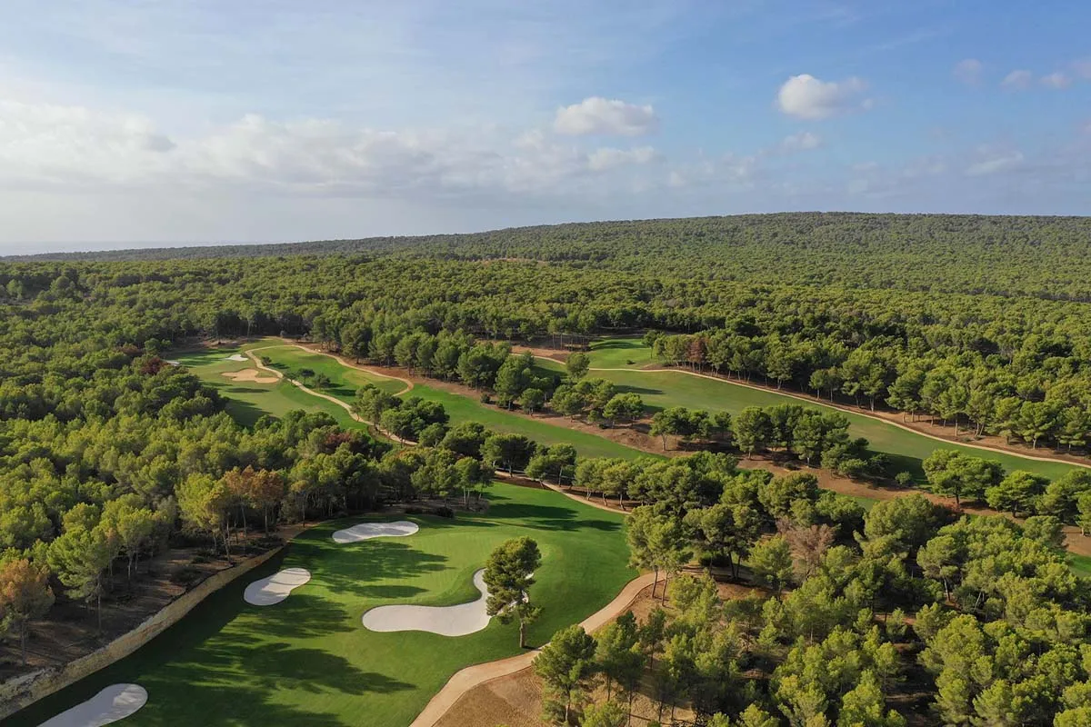 Mallorca Golf T-Golf Poniente Magaluf Calvia Luftansicht