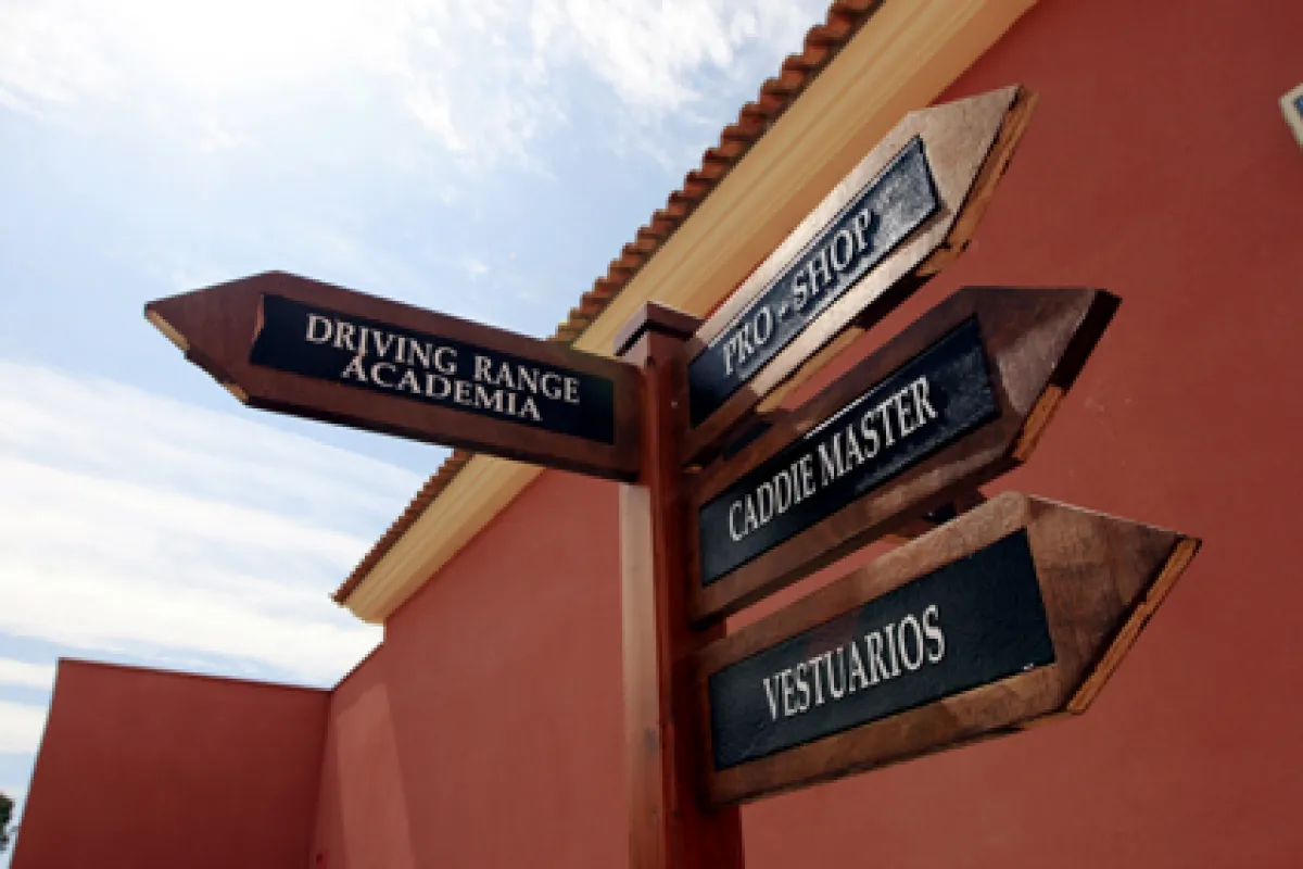 Mallorca Golf Park Puntiro Wegweiser