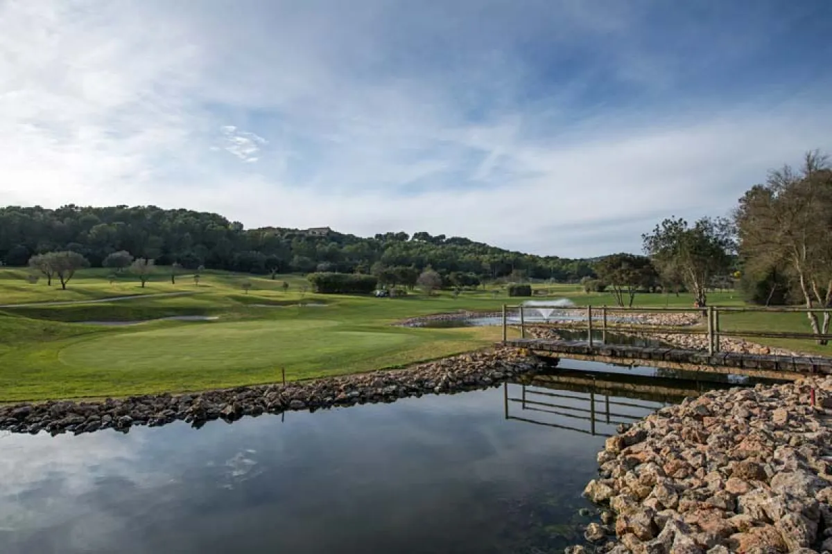 Golf Son Muntaner auf Mallorca Brücke