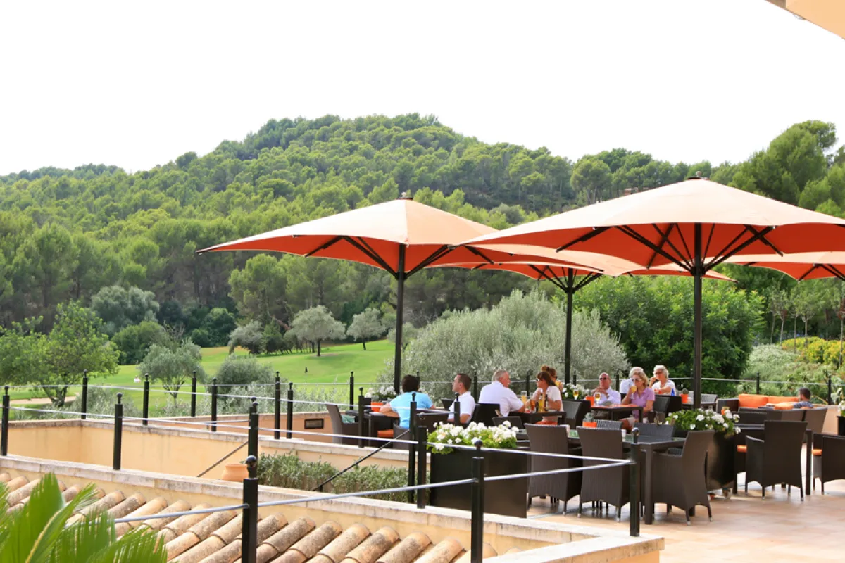 Golf Son Muntaner auf Mallorca Terrasse