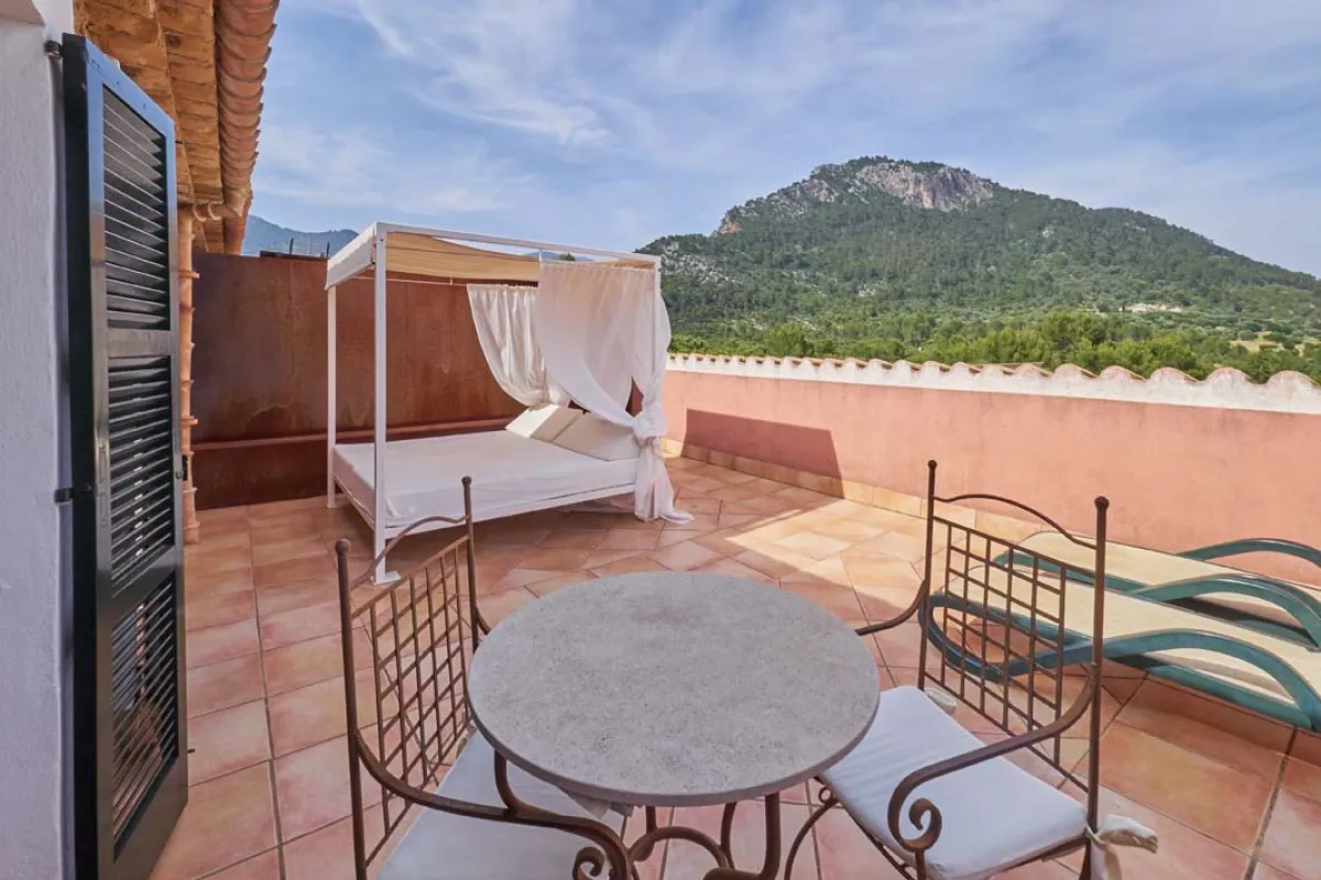 Mallorca Hotels Fincahotel Binibona Parc Natural Terrasse Junior Suite