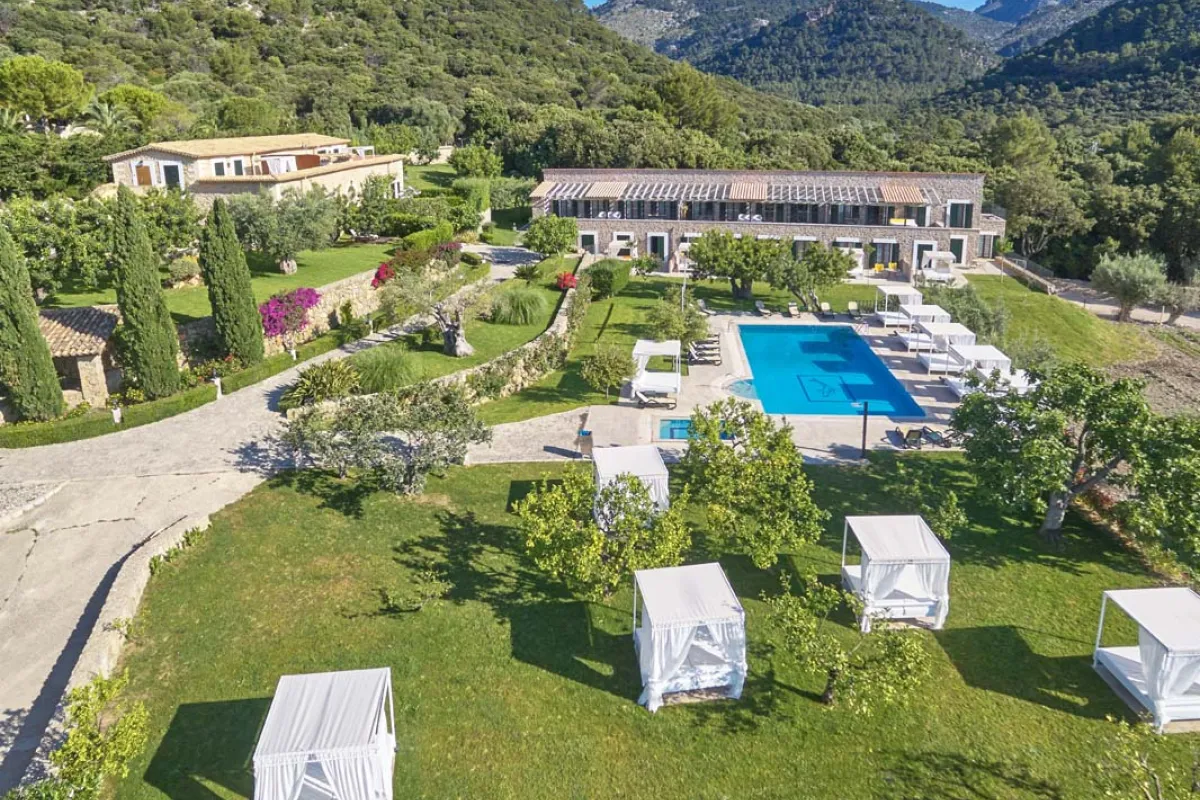 Mallorca Hotels Fincahotel Binibona Parc Natural Luftaufnahme