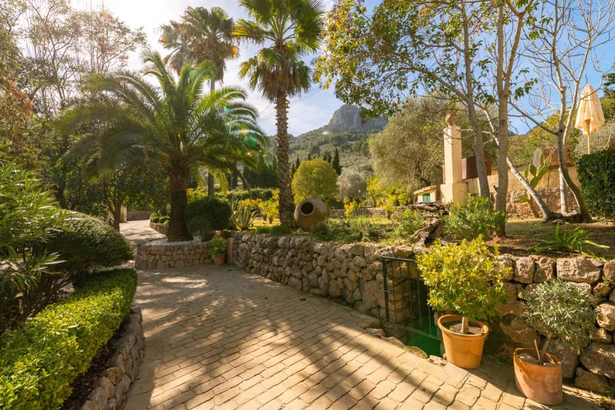 Mallorca Hotels Soller Fincahotel Can Coll Garten