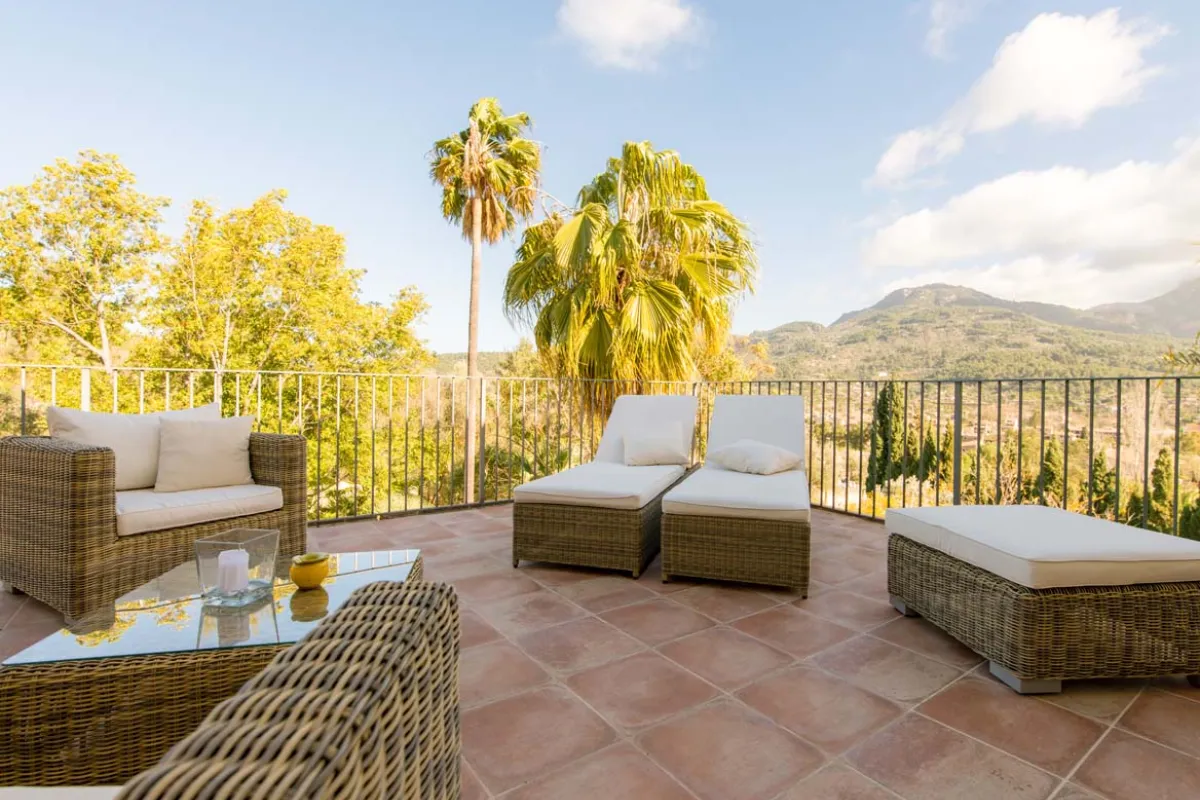 Mallorca Hotels Soller Fincahotel Can Coll Suite Oliva Terrassa