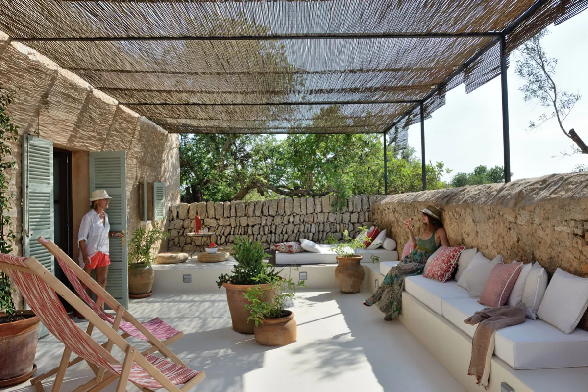 Mallorca Hotels Santanyi Cal Reiet Casita Terrasse