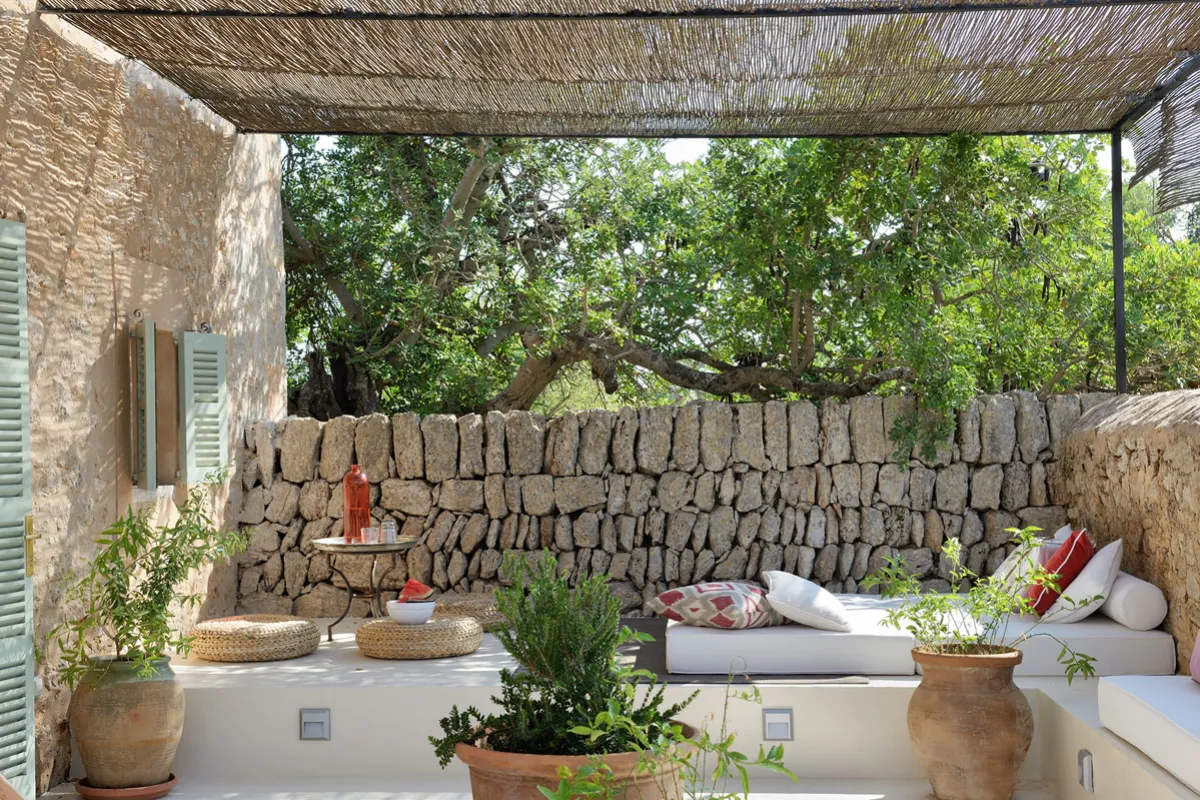 Mallorca Hotels Santanyi Cal Reiet Casita Terra Terrasse