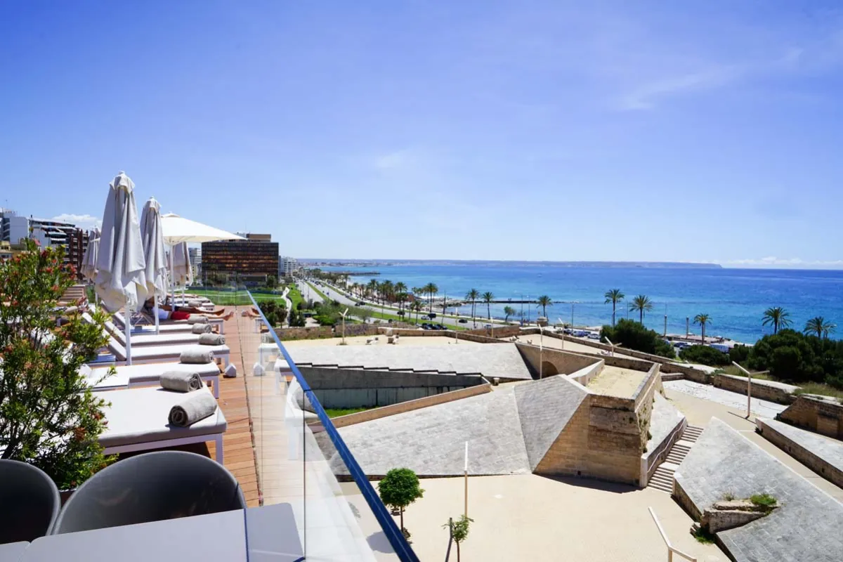 Mallorca Hotels Palma Es Princep Blick vom Dach
