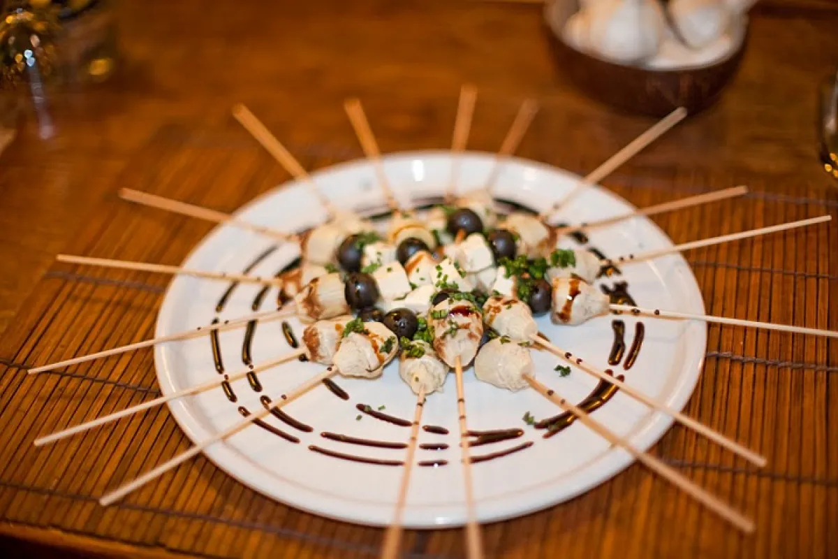 Mallorca Restaurants Palma Bon Bloc vegetarisch Spiesse Auswahl