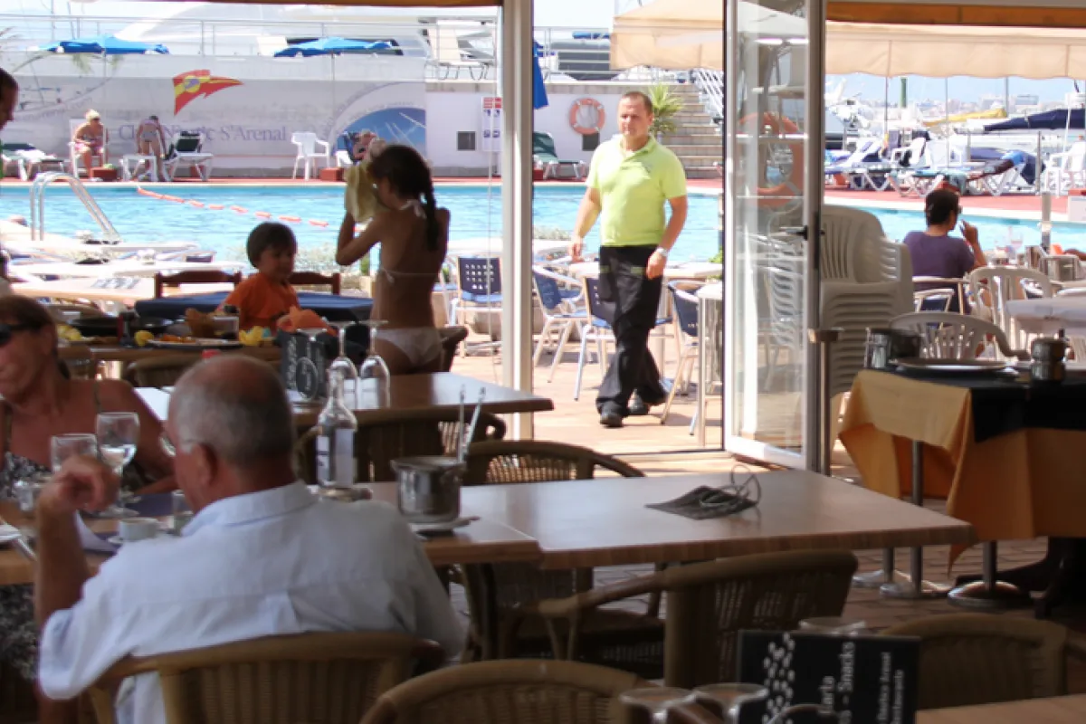 Mallorca Restaurants Palma Club Nautico Arenal Ausblick