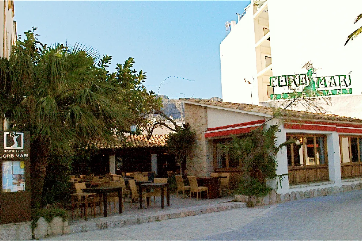 Mallorca Restaurants Port de Pollenca Corb Mari aussen