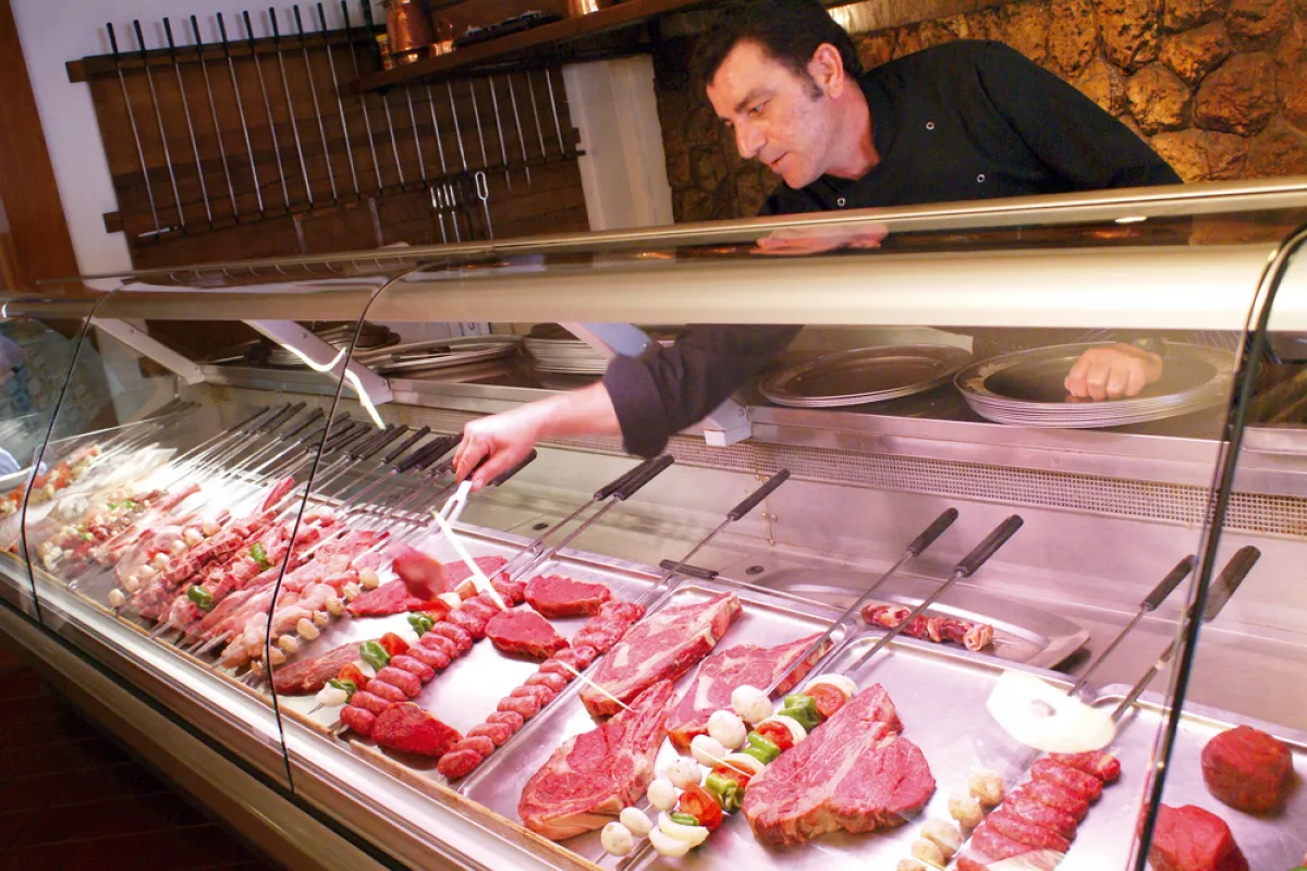 Mallorca Restaurants Port de Pollenca Corb Mari Fleisch