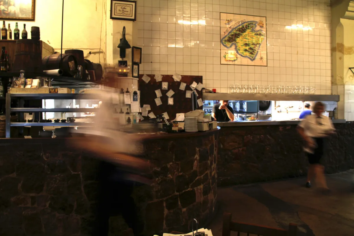 Mallorca Restaurant Palma Celler Sa Premsa Küche