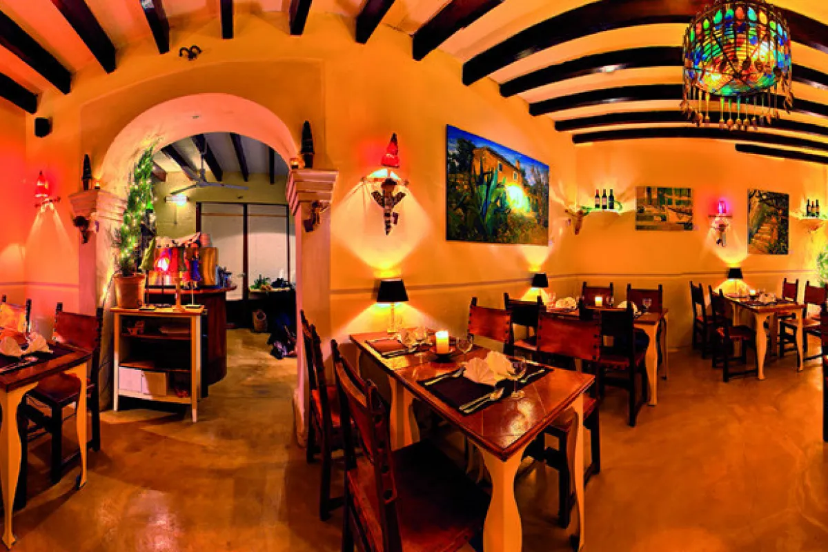 Mallorca Restaurants Santanyi Cafe Bistro Pablo innen